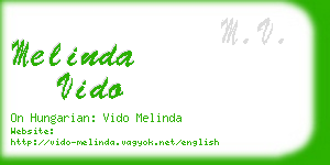 melinda vido business card